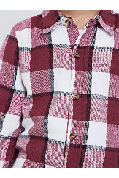 Styli Plaid Flannel Long Sleeve Shirt