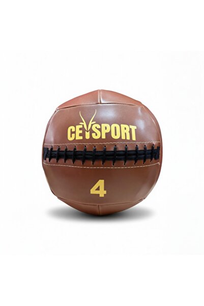 CEYSPORT PRO WALL BALL – Sağlık Topu 4 Kg Kahverengi