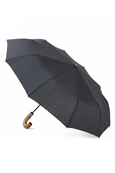 TYN STORE Klasik Ahşap Baston Saplı 10 Fiber Telli Full Otomatik Şemsiye