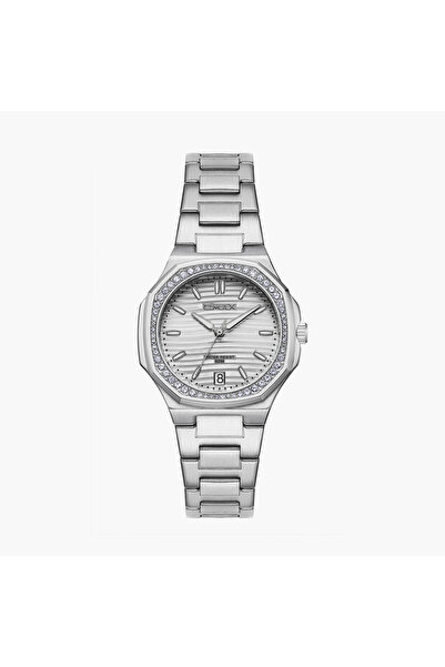 Omax Women's 42MM Silver Analog Metal Strap Watch | 00BFD006V018