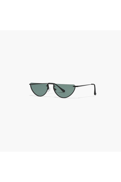 BlackOut DEMI LUNE Green 59 mm Cat Eye Sunglasses