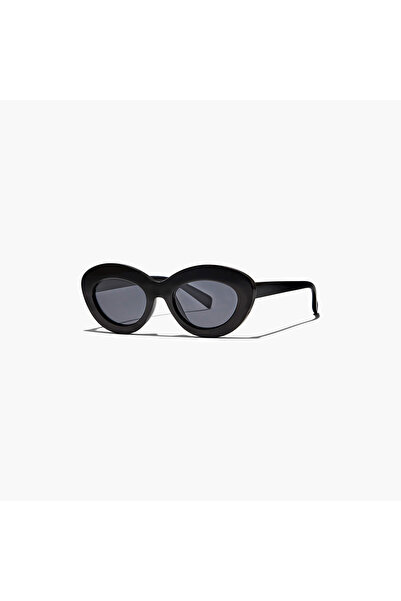 BlackOut Women Black Lens 50 mm Oval Sunglasses | BLA-000264-0101 Black UV Pr...