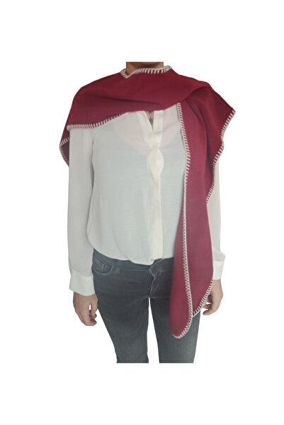 arslan deco Shoulder Shawl, Shepherd's Stitch Scarf, Fleece Scarf
