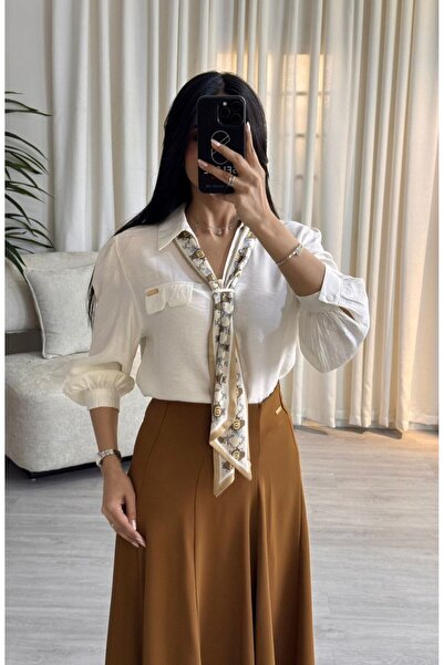 SELSAL Skirt and blouse set with shawl