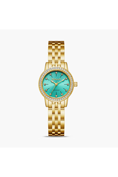 Omax Women's 26MM Gold Analog Metal Strap Watch | SQ-BS006GT1S