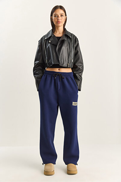 Bianco Lucci Γυναικείο Basic Jogger Relaxed Fleece Φούτερ 60283860