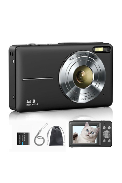 Generic Digital Camera FHD 1080P – 44MP, 16x Zoom, 2.4" LCD, Rechargeable