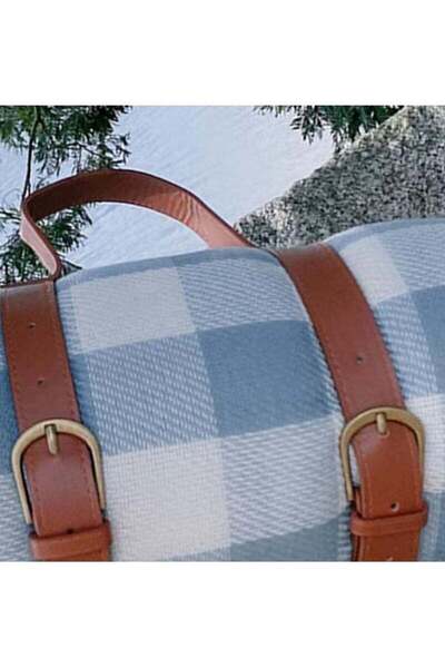 Saharaz سجادة نزهة كبيرة جدًا 200*200 سم، بطانية نزهة قابلة للطي والحمل، مثالية للشاطئ والتخييم على العشب