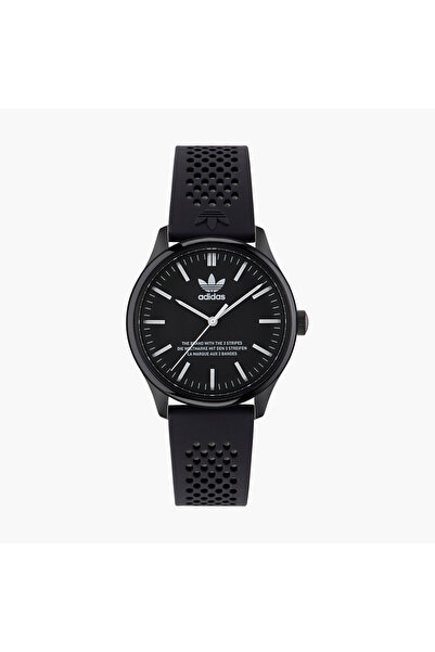 adidas Unisex Black Analog Silicone Strap Watch - AOSY23031 | 40 MM