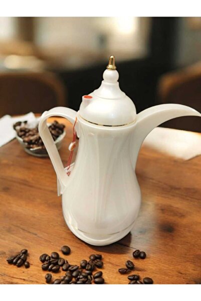 Alsaif Gallery A luxurious thermal Arabic coffee pot for keeping drinks hot, with a classic and elegant design, perfect for everyday hospitality. 1-liter size.