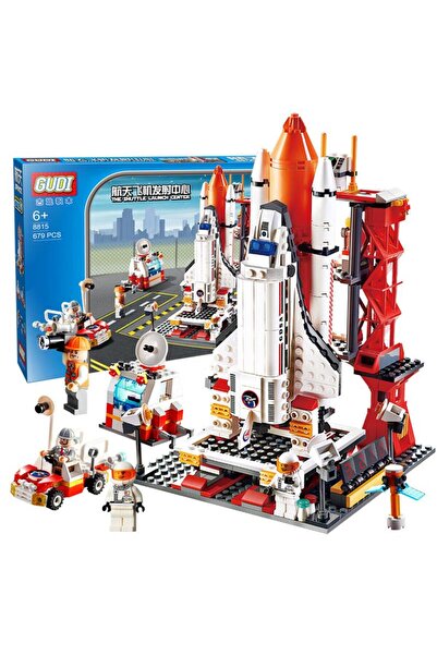 Gudi Building set with 679 Lego pieces, space shuttle, control tower, astronaut