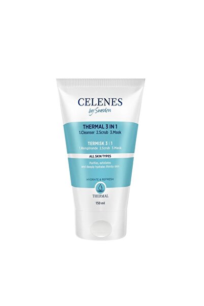 celenes by sweden Thermal 3 in 1 Cleanser Scrub Mask - Exfoliates - Hydrates ...