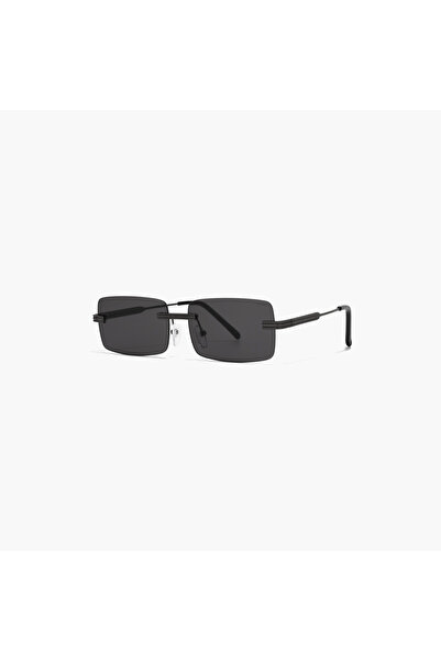 BlackOut LUMINOSITY Black Lens 58 MM Rectangle Sunglasses