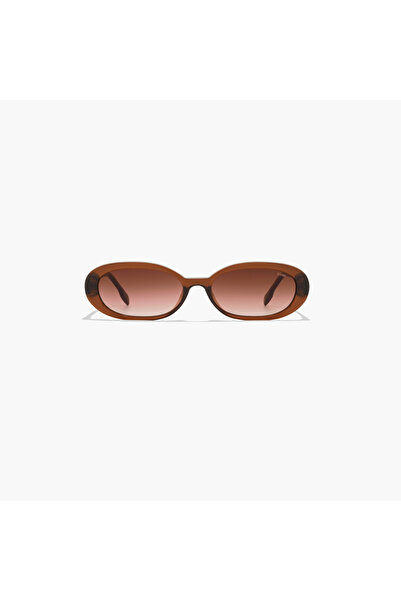 BlackOut Doris 53MM Brown Oval Sunglasses - BLA-000340-0404