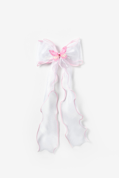 Le Mabelle Αυτόματη αγκράφα για κορίτσια με ροζ πεταλούδα