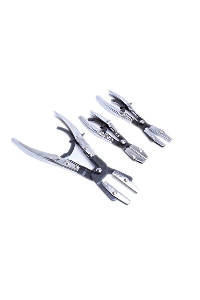 SATRA Set clesti autoblocanti pentru furtun si conducte, 8"-10"-12", 3 piese,