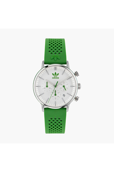 adidas Green Chronograph Silicone Strap Watch - AOSY23020 | 40 MM
