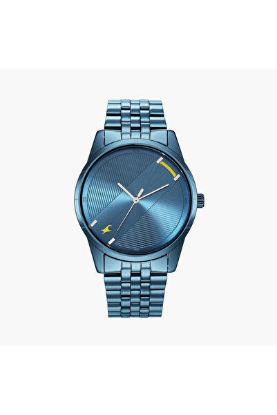 FASTRACK Men's 42 MM Blue Analog Stainless Steel Watch | 3277QM01