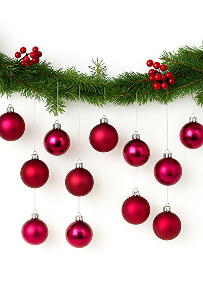 Waldern 6 εκ. 12 τεμάχια Cici Στολίδι Χριστουγεννιάτικο Δέντρο 6 Ματ + 6 Γυαλιστερό