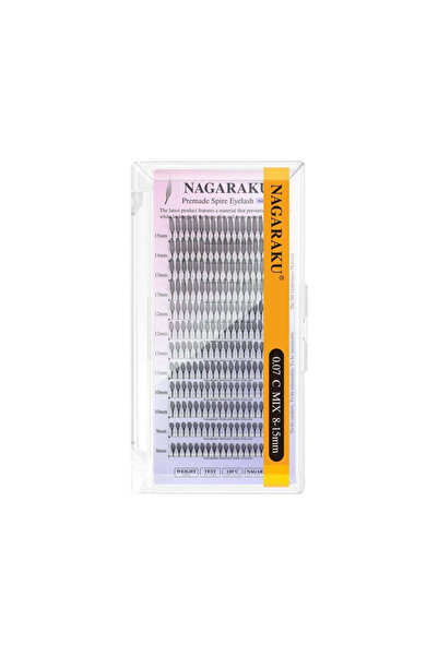 NAGARAKU Premade Spire Eyelash Extensions D007-MIX