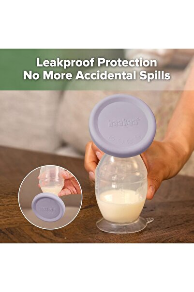 Haakaa Manual Breast Pump Silicone Lid - Fits All Breast Pumps, Light Lavender