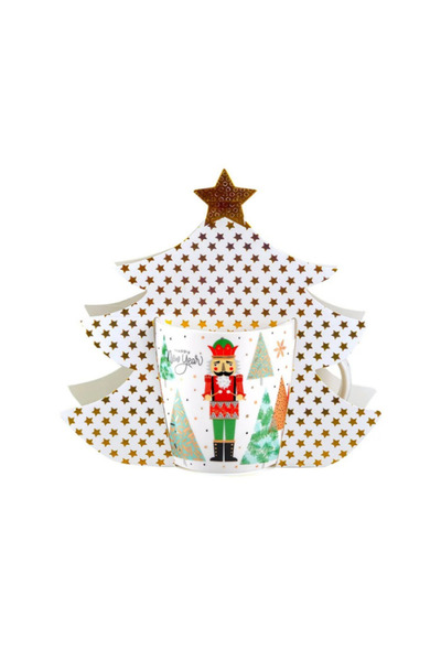 Tohana Pine Tree Paper Packaged Porcelain Mug 360 ml