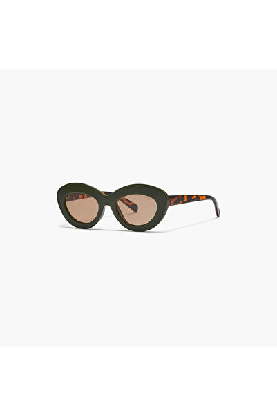 BlackOut Women Brown Lens 50 mm Oval Sunglasses | BLA-000264-0604