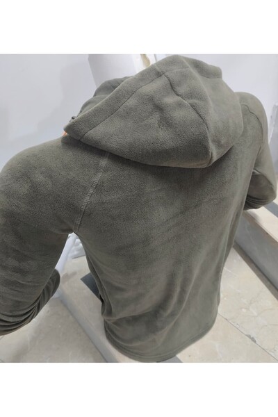 FBI Zipped Hooded Khaki Fleece