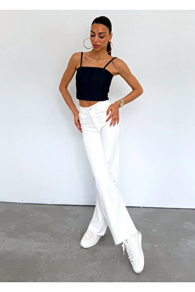 Cream&Rouge Cotton Formal Pants Ecru