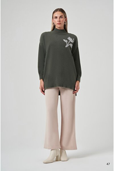 Nuss Angora Tunik Ön;80 Arka;85 cm