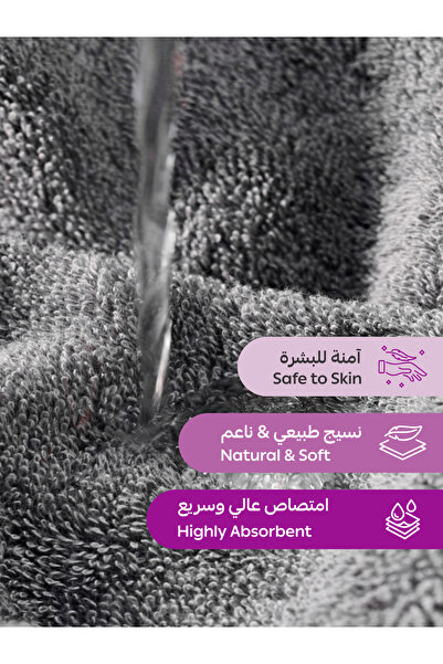 Donetella 6 - Pcs Premium Hand Towels (40x70cm) 600 GSM 100% Combed Cotton