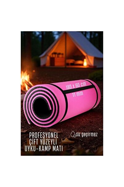 Skygo Uyku Matı - Kamp Matı - Piknik Çadır Matı 11 mm Çift Taraflı Pembe