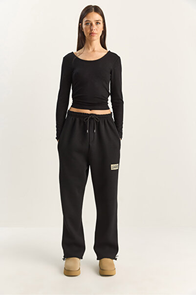 Bianco Lucci Γυναικείο Basic Jogger Relaxed Fleece Φούτερ 60283860