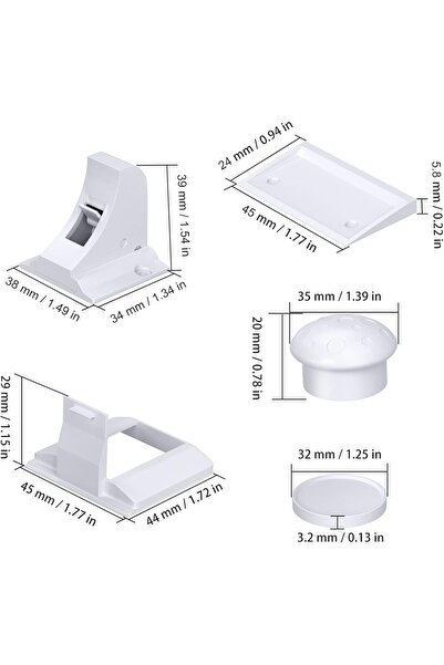 Paporich 4-Pack Magnetic Cabinet Locks for Child Safety with 1 Key (4+1)