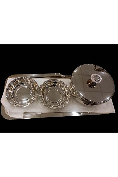 Alsaif Home Complete Silver Rectangular Dates Set