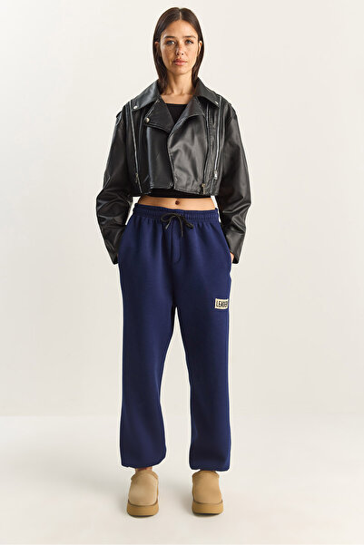 Bianco Lucci Γυναικείο Basic Jogger Relaxed Fleece Φούτερ 60283860