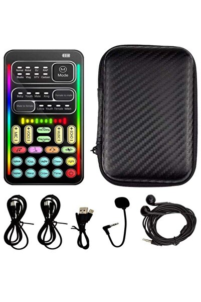 Generic Portable Voice Changer i9 Live Sound Card - Voice Modulator for PS4/PS5/Xbox One/PC/Laptops