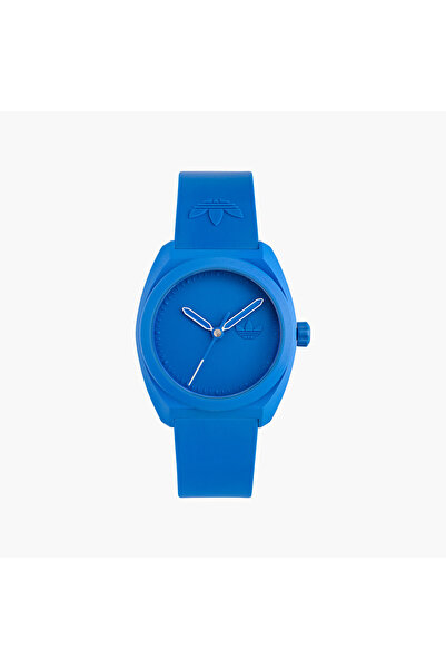 adidas ساعة زرقاء تناظرية مصنوعة من البولي يوريثان الحيوي | AOST24052 | 42 مم