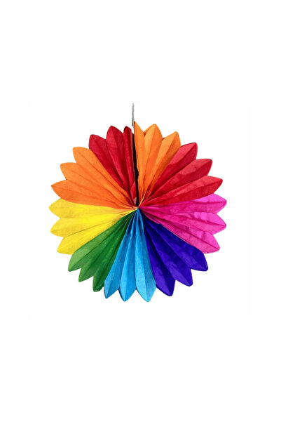 Le Mabelle Multi-Colored Rainbow Shades Round Party Ornament