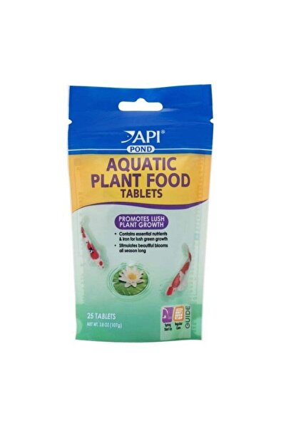 API غذاء النباتات المائية للبركة 25 قرصًا