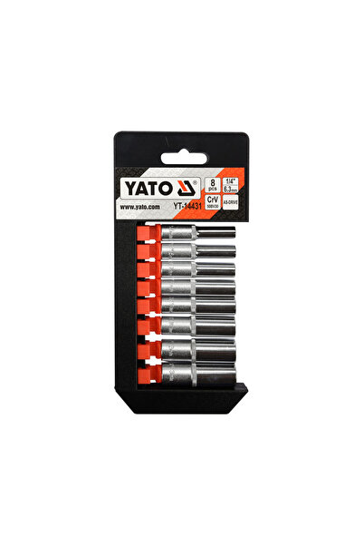 yato Set 8 chei tubulare 1/4" YT-14431