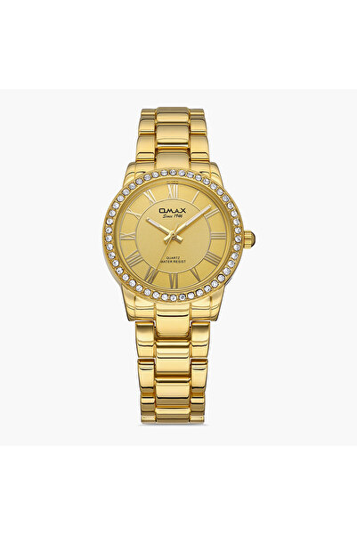 Omax Women Gold Strap Analog Watch - 00JED022G001