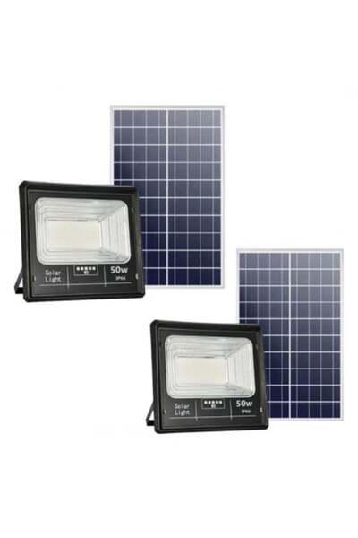 Jortan 100W Solar Floodlight, IP66, Battery Indicator, 6500K
