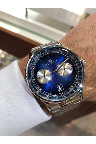 Momentus ساعة يد رجالية مقاومة للماء مع عرض الوقت 12/24 ساعة وتقويم