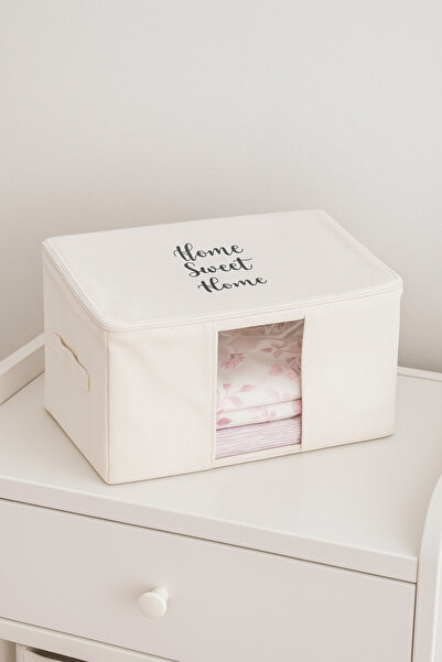 homyjr's Dimensiune mare, alb, PVC, detaliat Home Sweet Home, geantă imprimat...