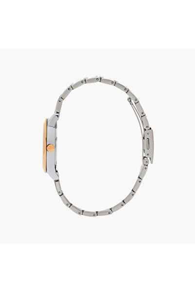 Omax Women's Gold and Silver Analog Wrist Watch 00ACB104N004