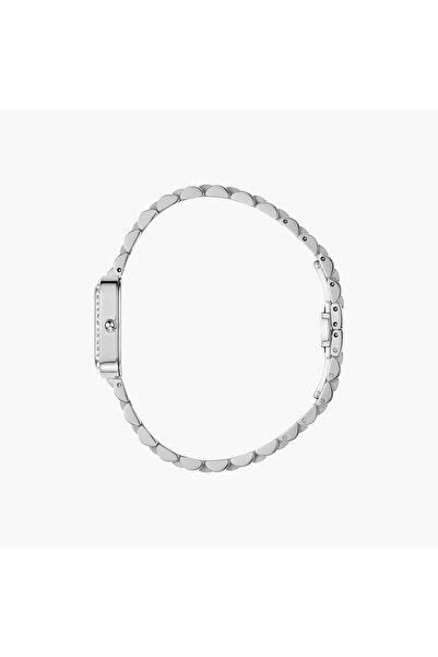 Omax Rectangular Dial Embellished Women's Watch