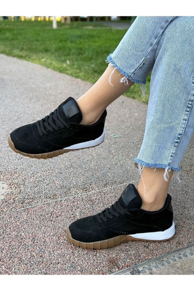 LABRONA Women's Lace-Up Colorful Sole Sneaker Walking Shoes