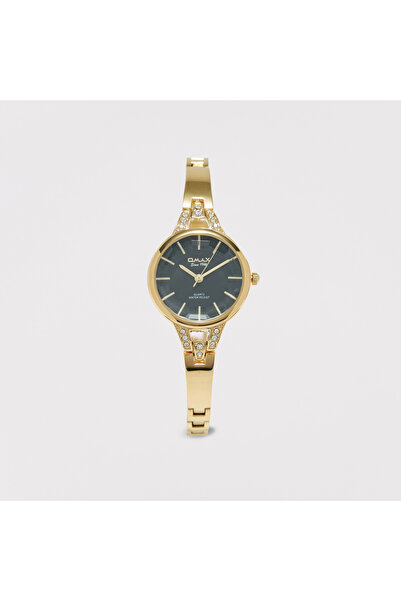 Omax Women's Gold Stainless Steel Strap Analog Wristwatch - 00JEC048Q002 | 28 MM
