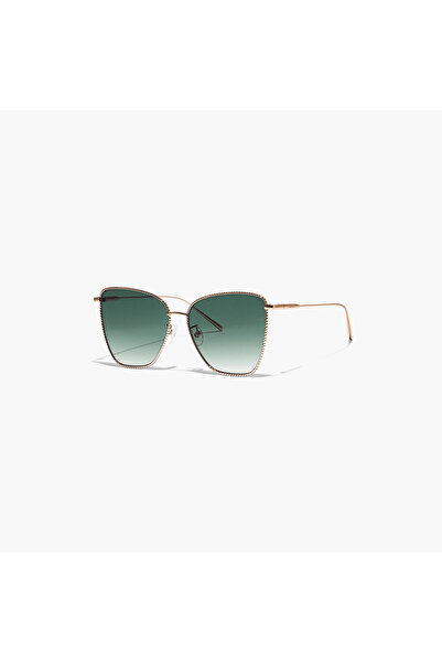 30Sundays DAHLIA Green Lens 58 mm Cat Eye Sunglasses